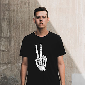 Chic Black Graphic Coffee T-Shirt