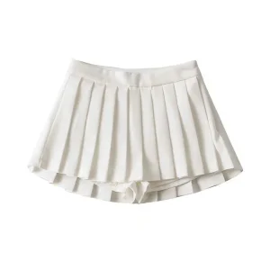 Zoki's Chic Vintage Pleated Skirt