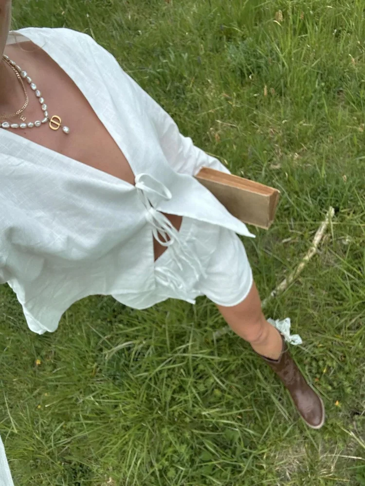 Women's Loose V Neck - Image 5